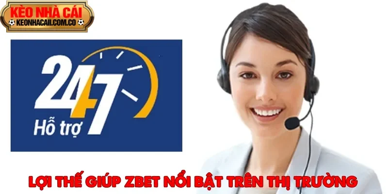 Đội ngũ CSKH tận tâm là điểm mạnh thu hút người chơi tham gia Zbet